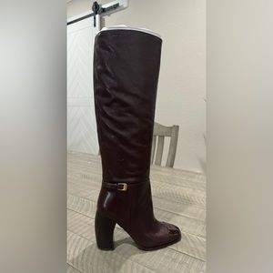 Tory Burch Plum Leather Boots